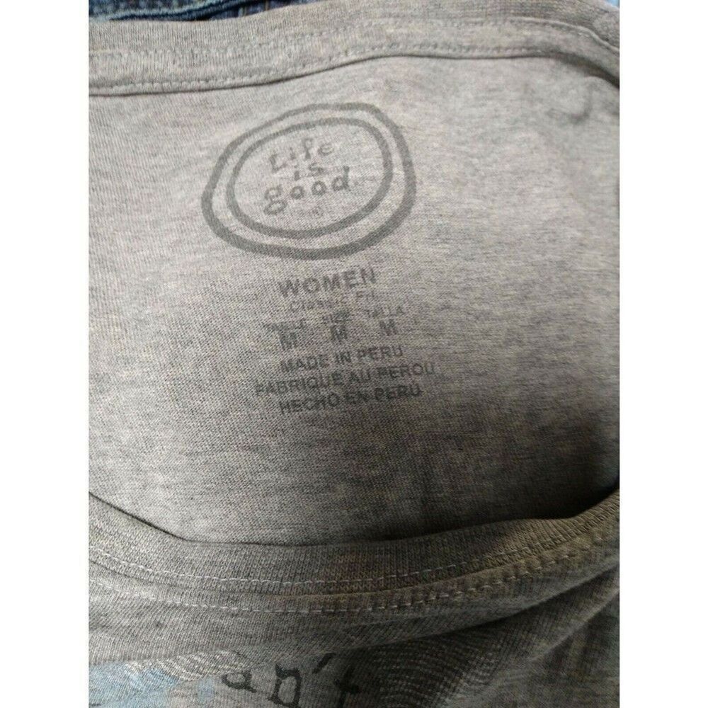Life Is Good Women’s Medium Gray "Creativity" Tee - Picture 6 of 7